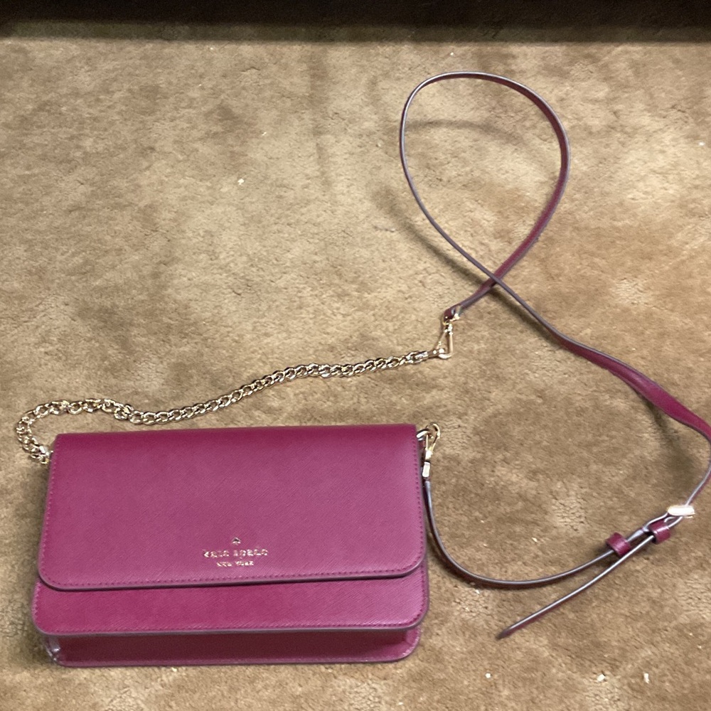 Kate Spade Burgundy Crossbody Bag